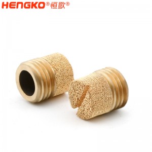 廠家生產(chǎn)加工1分2分4分8分青銅HD型消音器耐高溫消音降噪，氣動元件電磁閥堵頭消音器