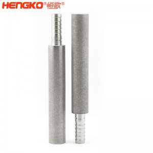 廠家批量生產(chǎn)不銹鋼粉末燒結(jié)曝氣頭擴(kuò)散器 孔隙率高流通速度快，用于臭氧發(fā)生器