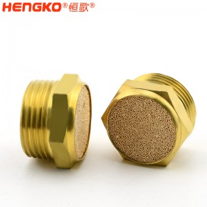 廠家生產(chǎn)平頭HBSL-MA V型燒結(jié)黃銅氣動(dòng)排氣閥消聲器耐高溫 降噪